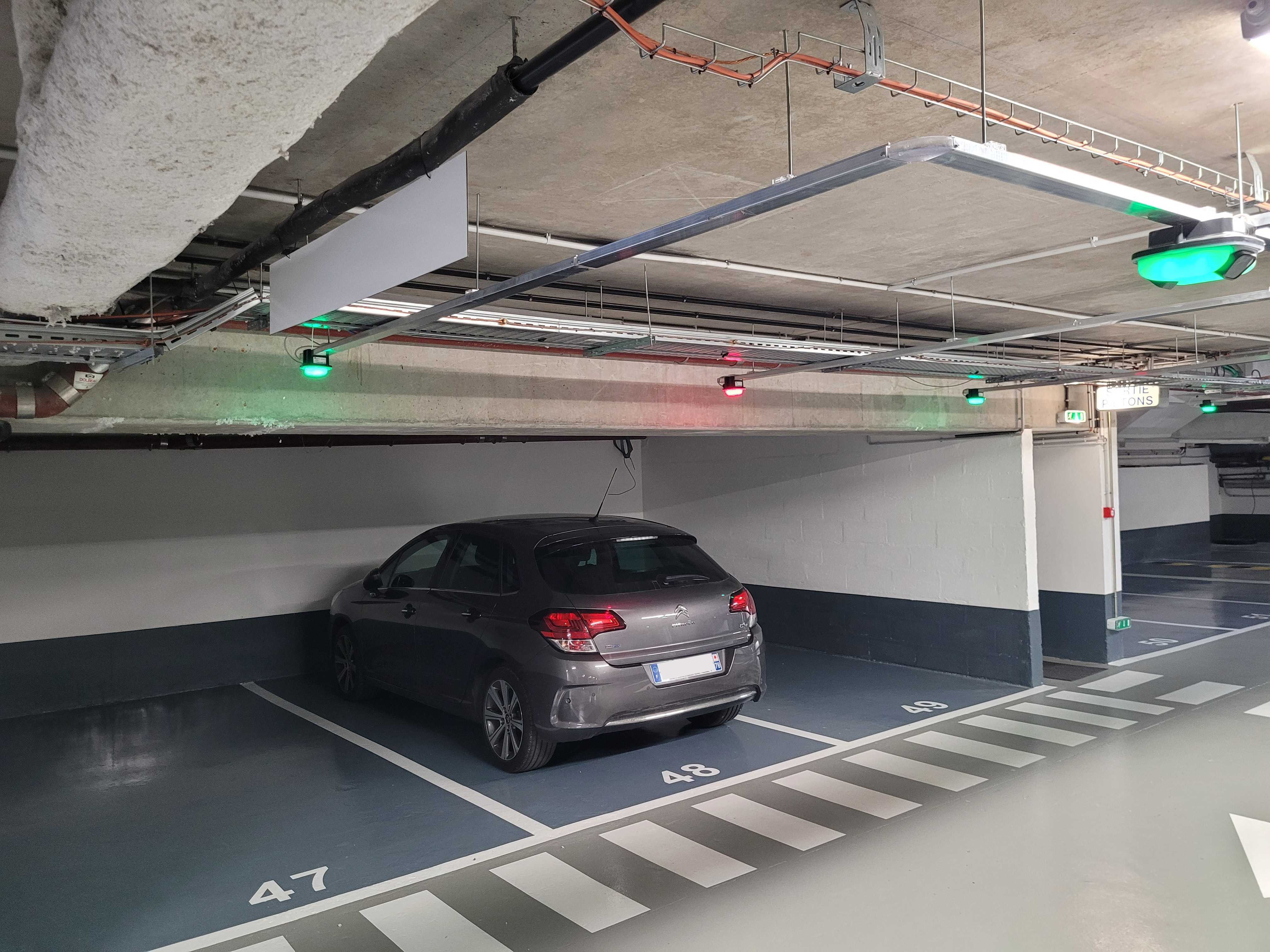 Sensores de guiado de parking: detección de plazas ocupadas
